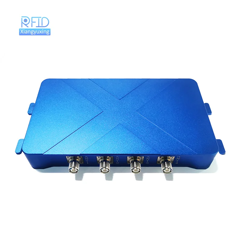 RS232/RS485 TCP IP WIFI 출입 통제 RFID 고정 리더기 4 안테나 포트 860-960MHz 주파수 출입 통제 카드 리더기용