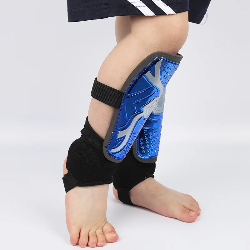 2Pcs GoalKeeper Shin Guard Youth Children Anti-Collision Football Shin Pads Thicked Soccer Training Games Racing Calf Guard