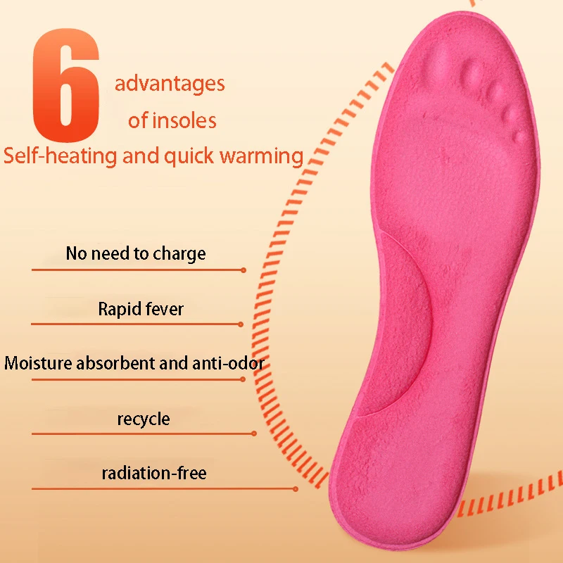 Self-heated Insoles Feet Massage Thermal Thicken Memory Foam Shoe Pads Winter Warm Men Women Sports Shoes Pad Accessories heated shoe insoles