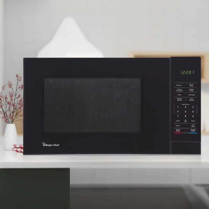 Magic Chef Countertop Microwave Oven, Small and Compact, 1000 Watt, 1.1 Cu Ft, Black 3