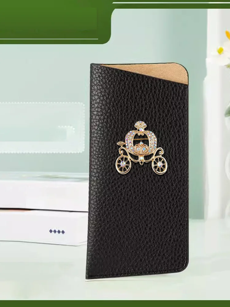 

Простая Высококачественная сумка для хранения солнцезащитных очков из ПВХ-диагональный дизайн золотистого цвета