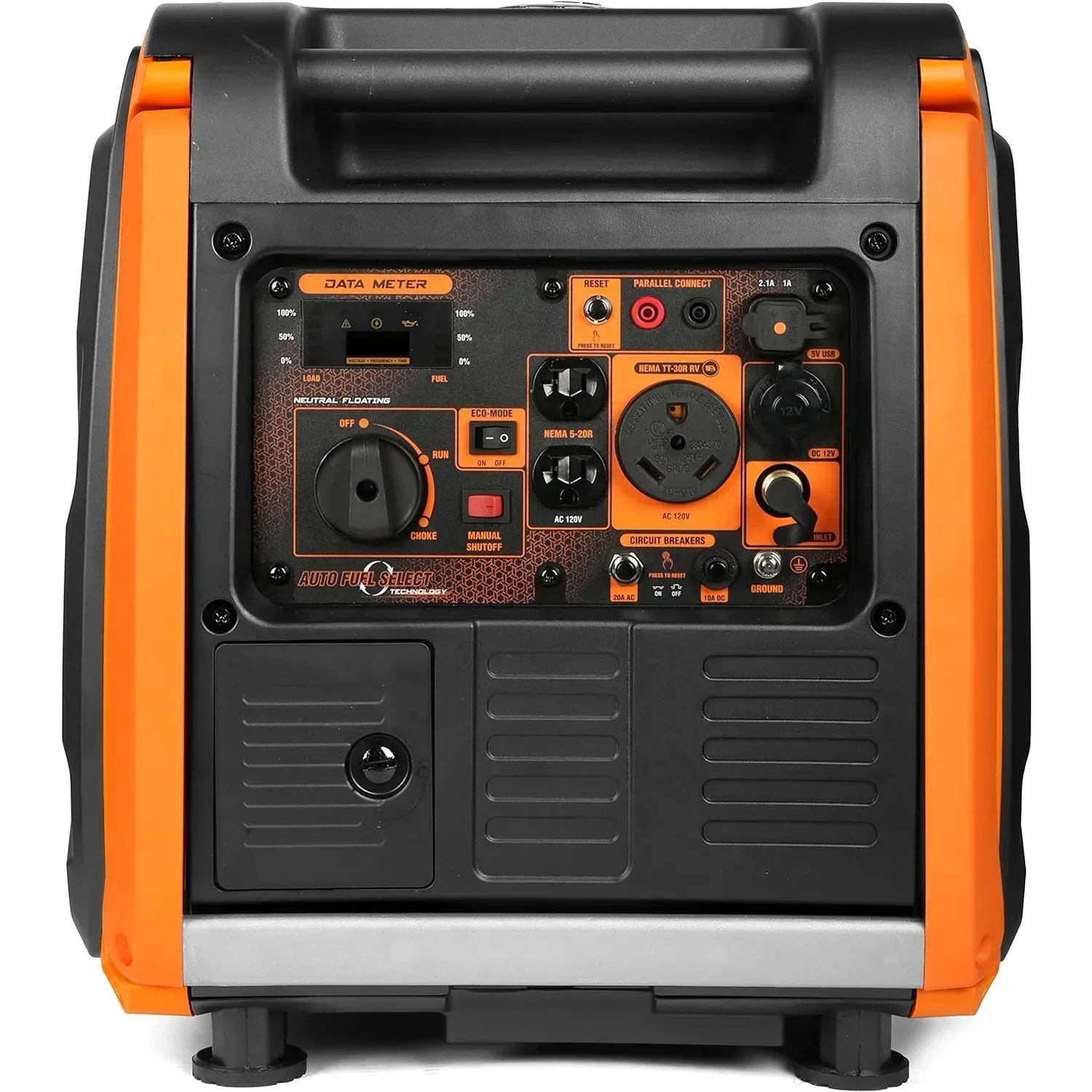 New WEN DF450i Super Quiet 4500-Watt Dual RV-Ready Portable Inverter Generator with Fuel Shut-Off | USA | NEW