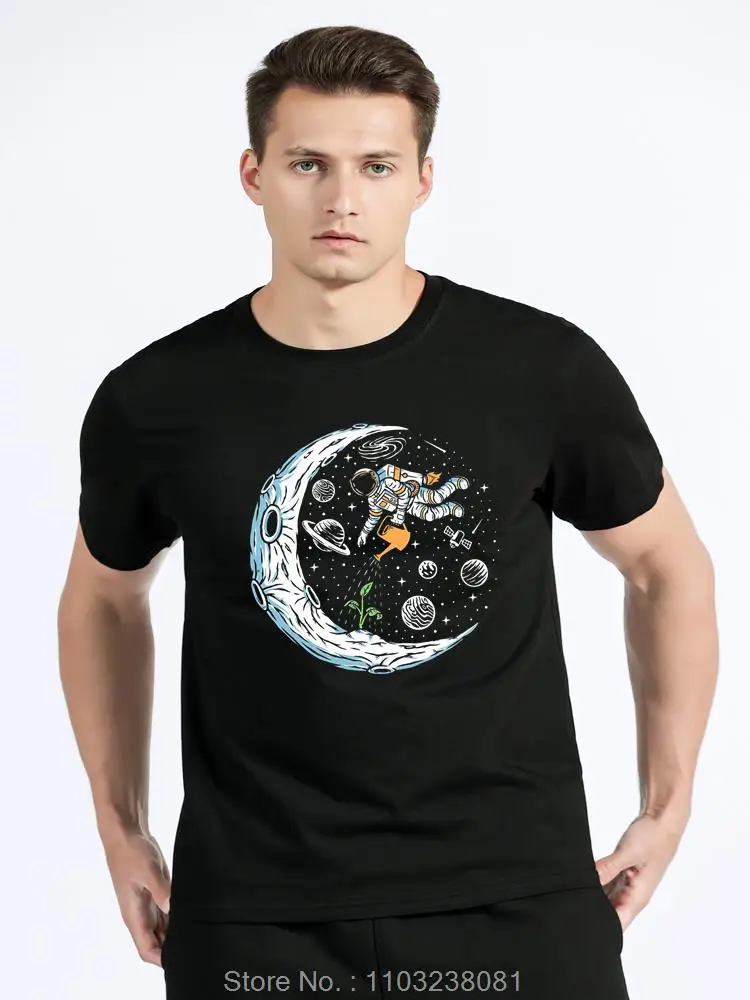 T-shirt da uomo con stampa astronauta in 100% cotone_voghion.com