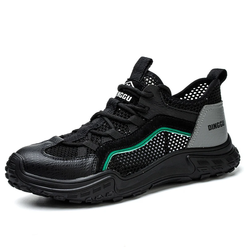 

Кроссовки мужские со стальным носком, Повседневная дышащая защитная обувь, уличные рабочие ботинки, защитная обувь
