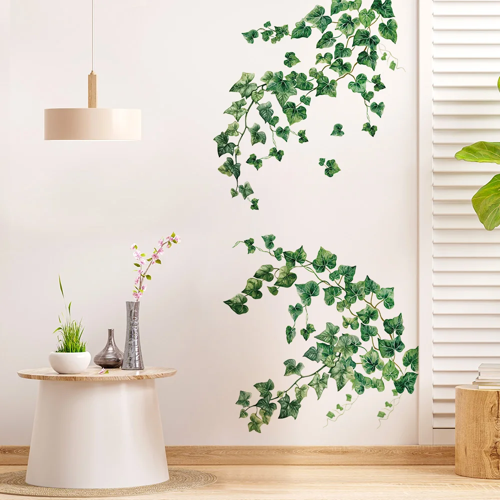 Natural Green Ivy Self-Adhesive Wall Decor Stickers