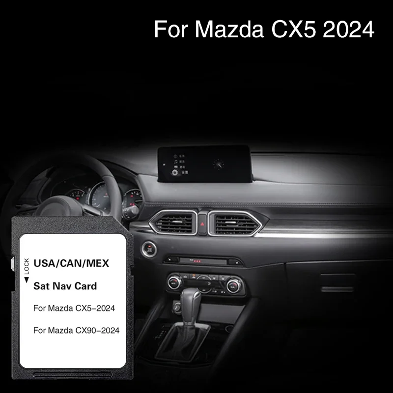 

Naving For Mazda CX5 2024 Vehicle Upgrade Multimedia GPS Software North America Maps Car Navigation System Sd Card