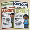10Pcs Emotional Processing Posters Feelings Chart for Kids Wall Decro Chart Growth Mindset Teacher Teaching Aids Montessori 5