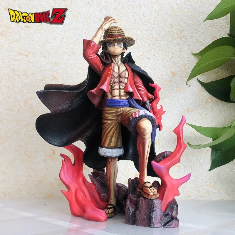 

Один кусок 25 см GK комикс цвет новый Yonko соломенная шляпа Луффи LX резонансная модель метеорита для рук искусственная анимация периферийная игрушка