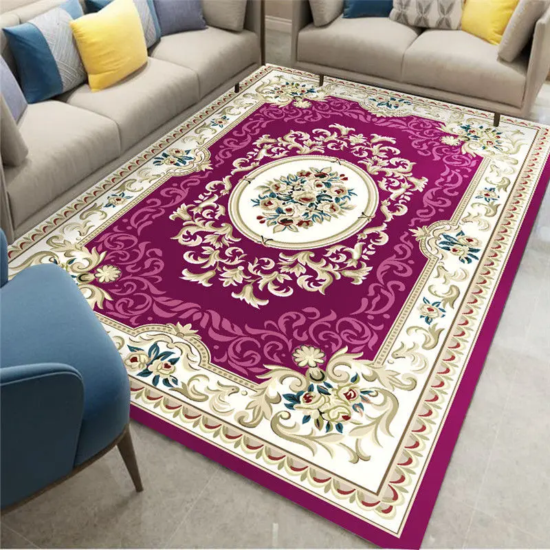 Luxury European Style Carpets for Living Room Rug Large Area Floor Mat Non-slip Nordic Persian Bedroom Decor Tapetes Household 3