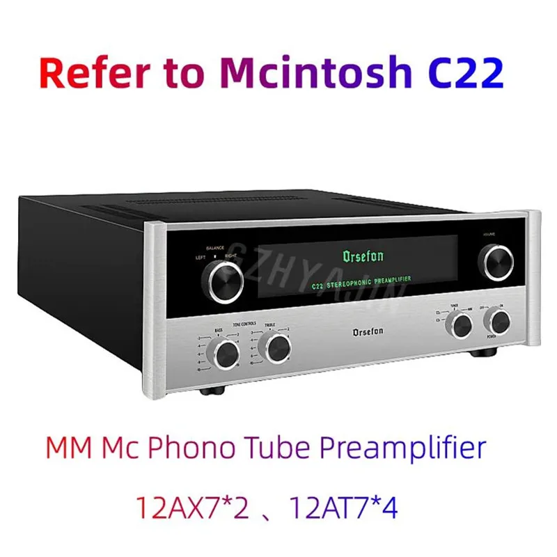 Nuovo Ultimo 1:1 Copy Mcintosh Line Classic C22 Mm Mc Phono Vacuum Tube Preamp Preamplificatore A 2.0 Canali Con Telecomando