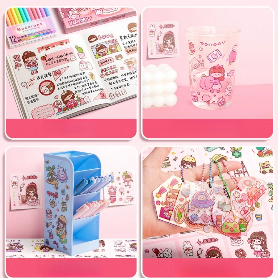 Kawaii Therapy Pastel Theme Sticker Set (100pcs)