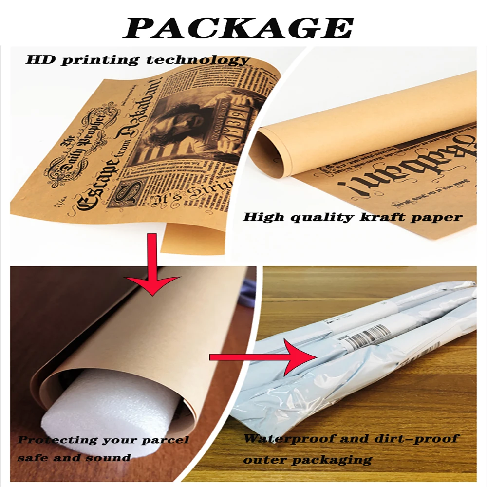 Description Picture 4 of itemMovie Y-Bat-T-manS TheS-F-DarkS Kni-ghtS Rises Poster Kraft Paper Vintage Poster Wall Art Painting Bedroom Study Stickers
