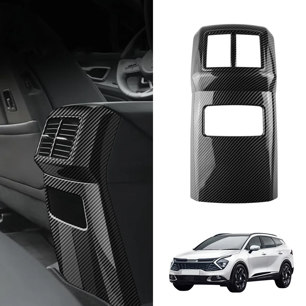 Autocollant de protection de sortie d'aération de climatisation arrière de voiture, accessoires de couverture Kiev illage hybride pour Kia Sportage NQ5, 2022, 2023