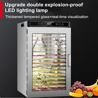 16 Layer Stainless Steel Food Dehydrator with Double Fans Touch Screen Dried Fruit Machine for Household And Commercial Use 2