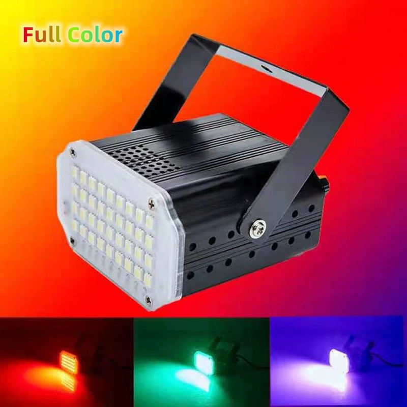 36 Remote control White or RGB full color LED Strobe light Sound Activated Flash Light DJ Light for Disco DJ Party Show Club