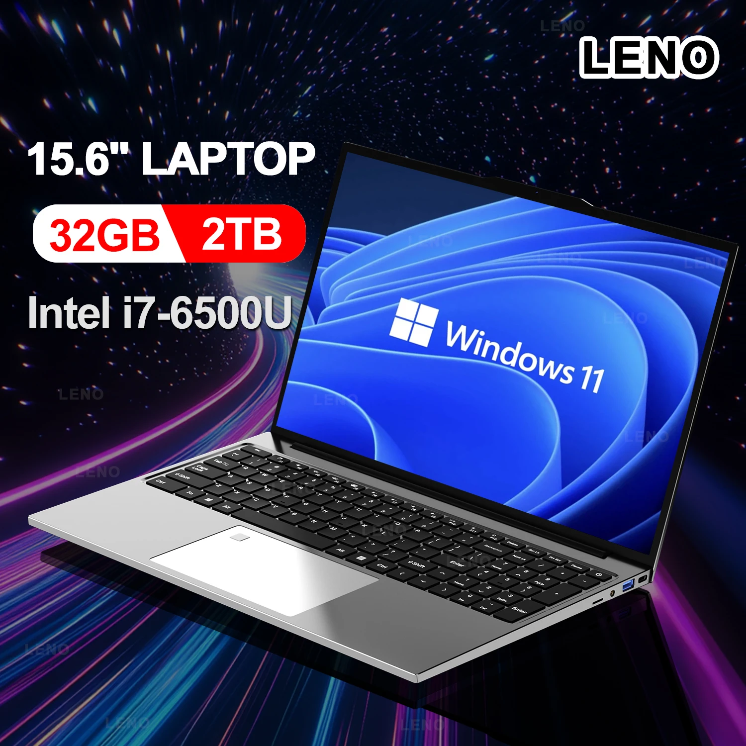 Nouveau 15.6 "ordinateur portable 32GB RAM 2048GB SSD Intel Core i7-6500U ordinateur portable Windows 11 1920*1080 affichage bureau étude Gamer ordinateur PC