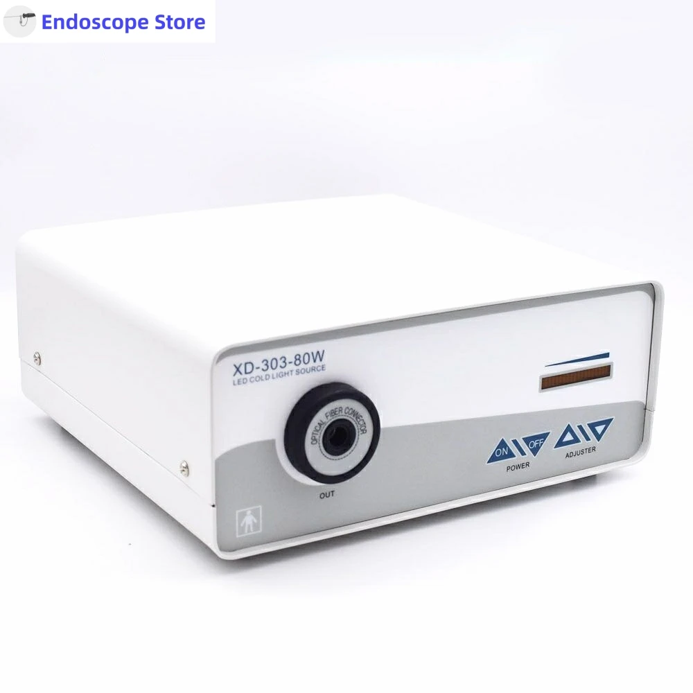 Medical Surgical LED 80W Endoscope Optics Laparoscopy Cystoscopy Light Source Fit Wolf Interface Customized KWS XD-303-80W