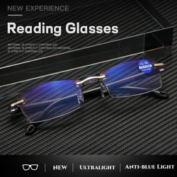 Classic Anti-radiation Presbyopia Glasses Ultra Light Unisex Eyeglasses Trendy Square Reading Glasses Men Far-sighted Eyewear