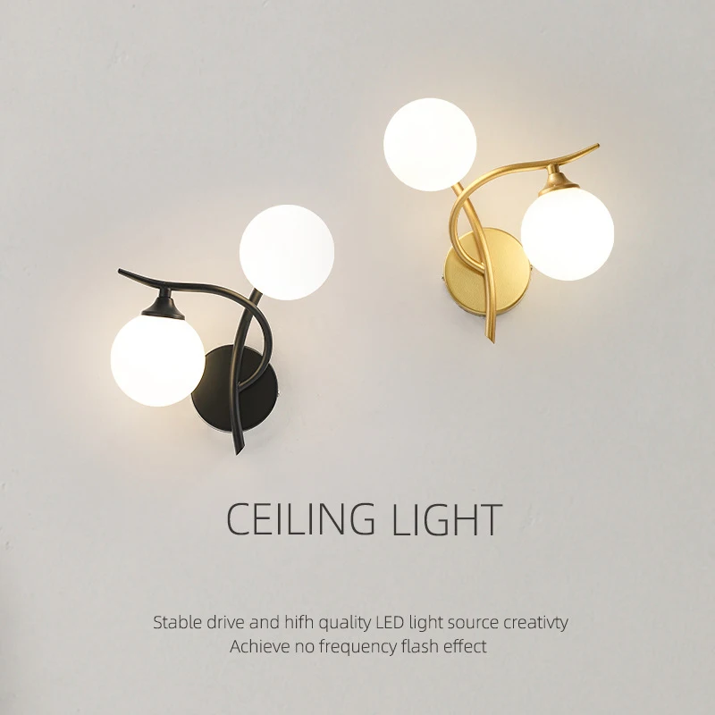 

Искусственная настенная лампа, прикроватная лампа для спальни, гостиной, гостиницы, фон для стены, лестница, коридор, искусственное украшение для дома