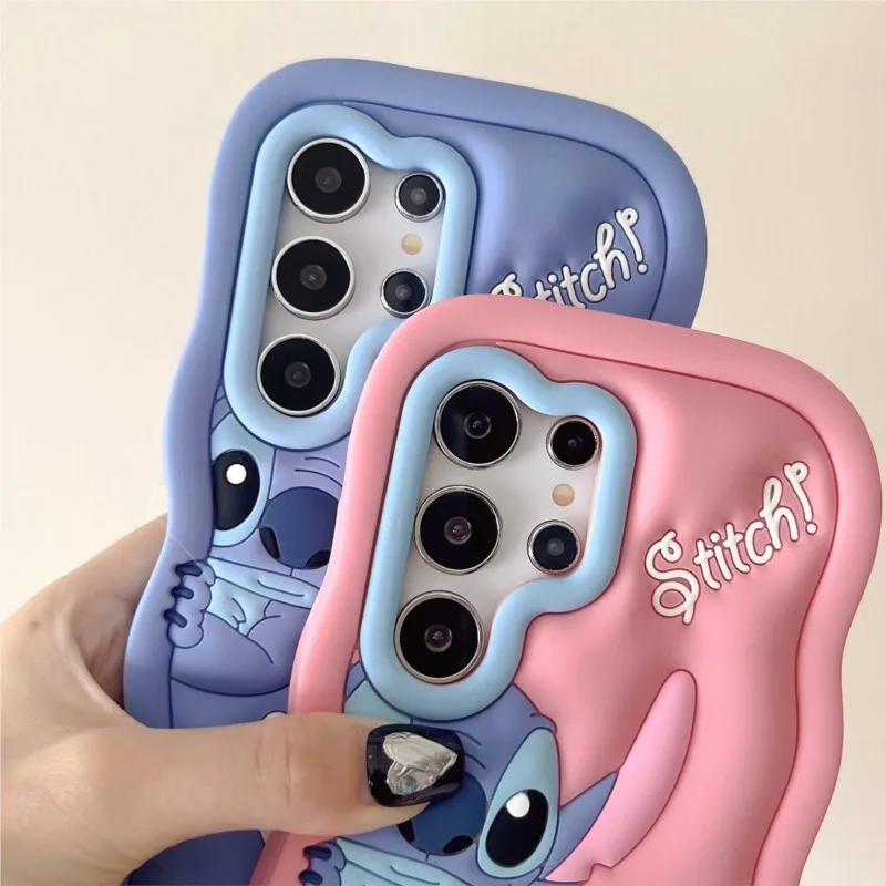 3D Cartoon Stitch Key Chain Phone Case For iPhone 17 16 Pro max 15 14 13 12 mini 11 Pro Max 6 6s 7 8 Plus Soft Silicone Cover 6