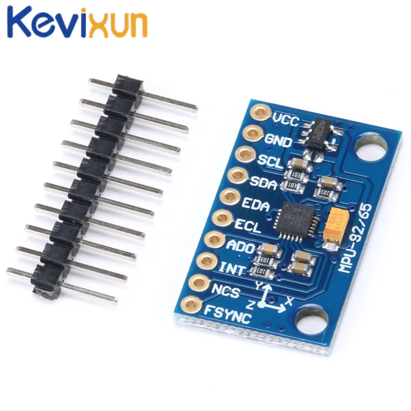 1 шт. SPI/IIC Φ MPU 9250 6500 GY-9250 MPU-9250 6-осевой 9-осевой отношение + гироскоп акселератор