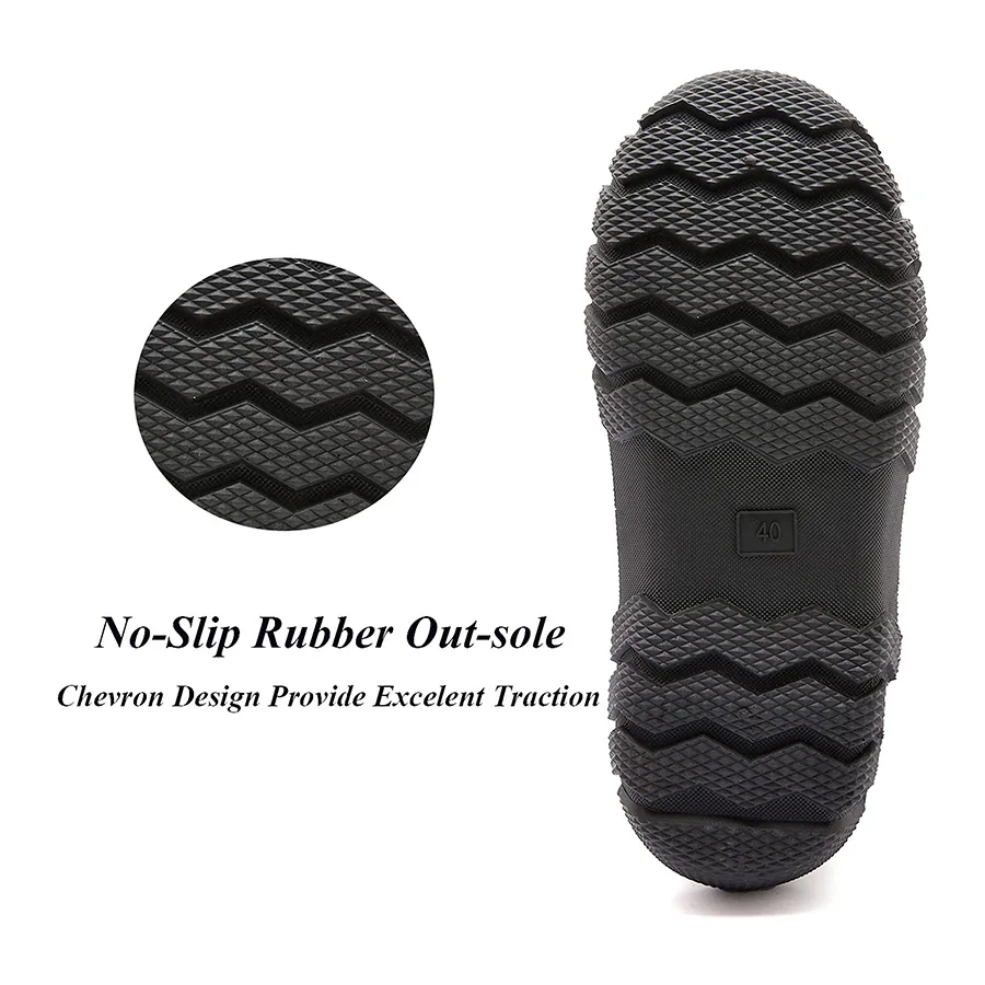 Waterproof Neoprene Mid Rain Boots Wear Resistant Anti-Slip Fishing Shoes High Quality Tree Bionic Camouflage Hunting Boots