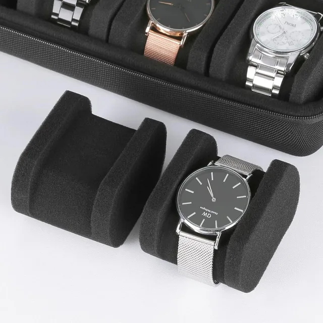 Boîte de rangement de montre à 10 fentes, étui de voyage à fermeture éclair, organisateur de montre Portable, support d'affichage pour montres-bracelets et montres intelligentes 3