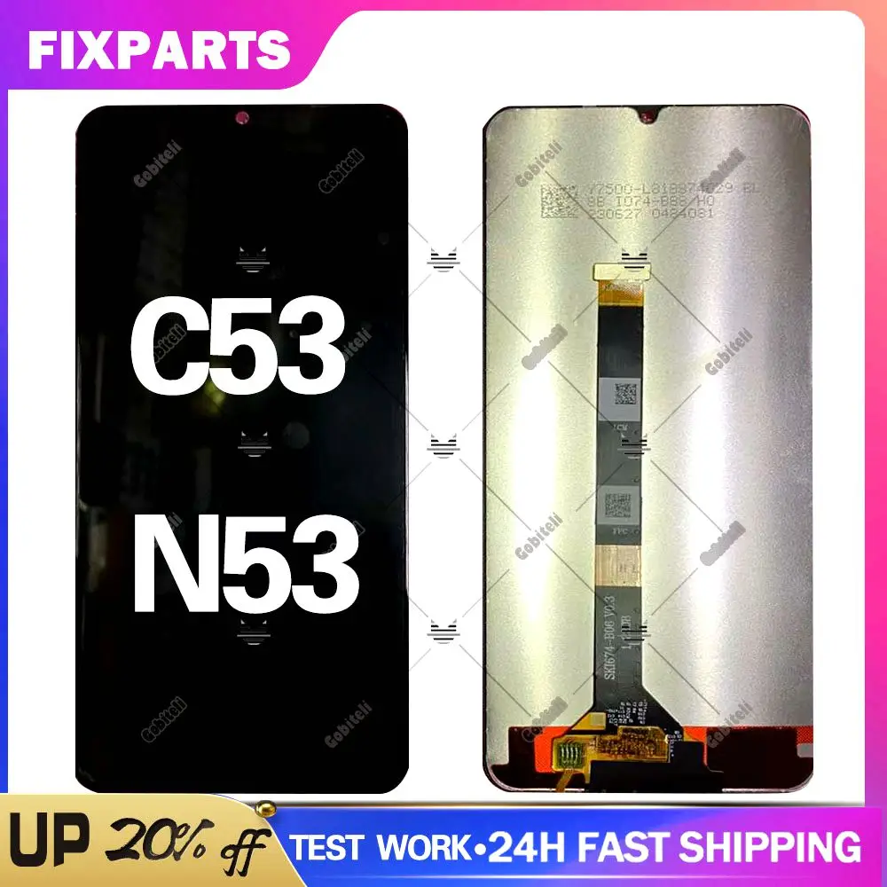 

New LCD 6.74" Display For Oppo Realme C53 LCD Original Display Screen Touch Digitizer Assembly For Realme Narzo N53 LCD RMX3761