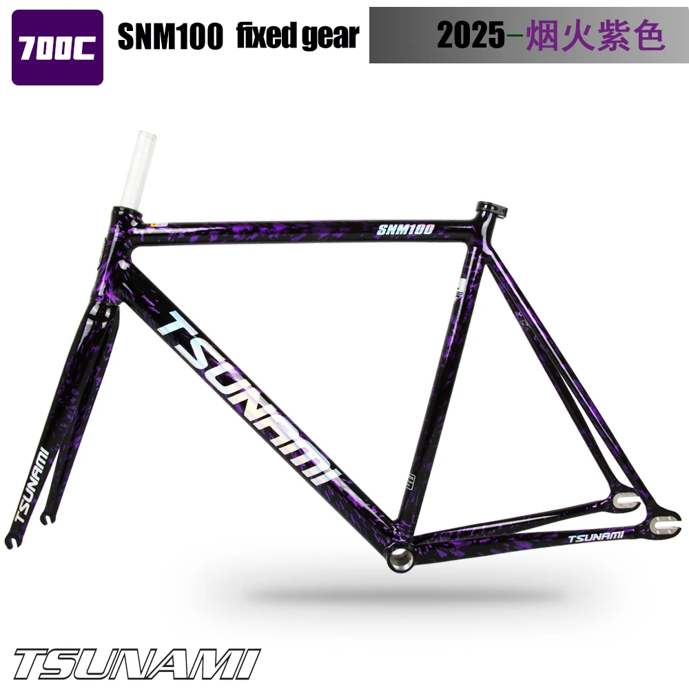 TSUNAMI SNM100 2025 Quadro de Bicicleta Fixa Liga de Alumínio 700c
