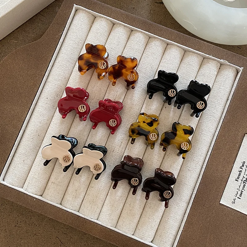Mini Acetat Haar Klaue Clip Nette Exquisite Kleine Größe Haar Klemme Greifen Elegante Seite Pin Haarnadel Haar Clips Frauen Haar Zubehör