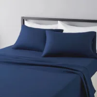 4pcs Sheet Set Lightweight Super Soft Easy Care Wrinkle Free Microfiber Bedding Sets with 14-Inch Deep Pockets for Women Men