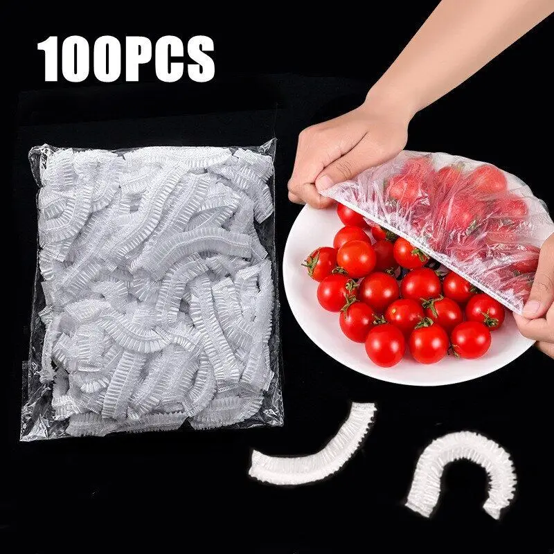 Disposable Food Cover 100PCS For Dishe Wrap Clings Film Dish Plate Fresh Keeping Bag Kitchen Refrigerator food cover fresh keeping bags plastic food storage bags plastic wrap plastic food cover food storage bags disposable food cover
