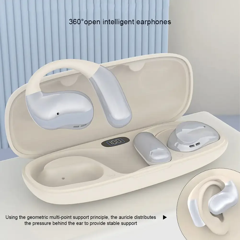 AI Intelligent Translation Bluetooth Headset OWS Hanging Earphones Wireless Stereo Sports Gaming High Accuracy Headphones