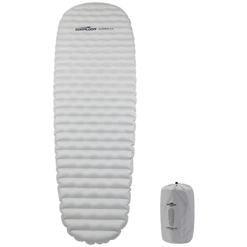 Tapete de ar inflável para acampamento Soomloom R4.5, colchão de ar portátil leve e à prova d'água para acampamento ao ar livre e caminhadas