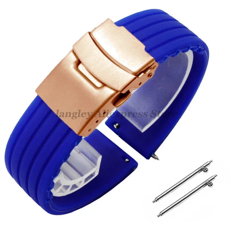 Versatile Quick Release Silicone Watchband - Multiple Sizes with Rubber Straps