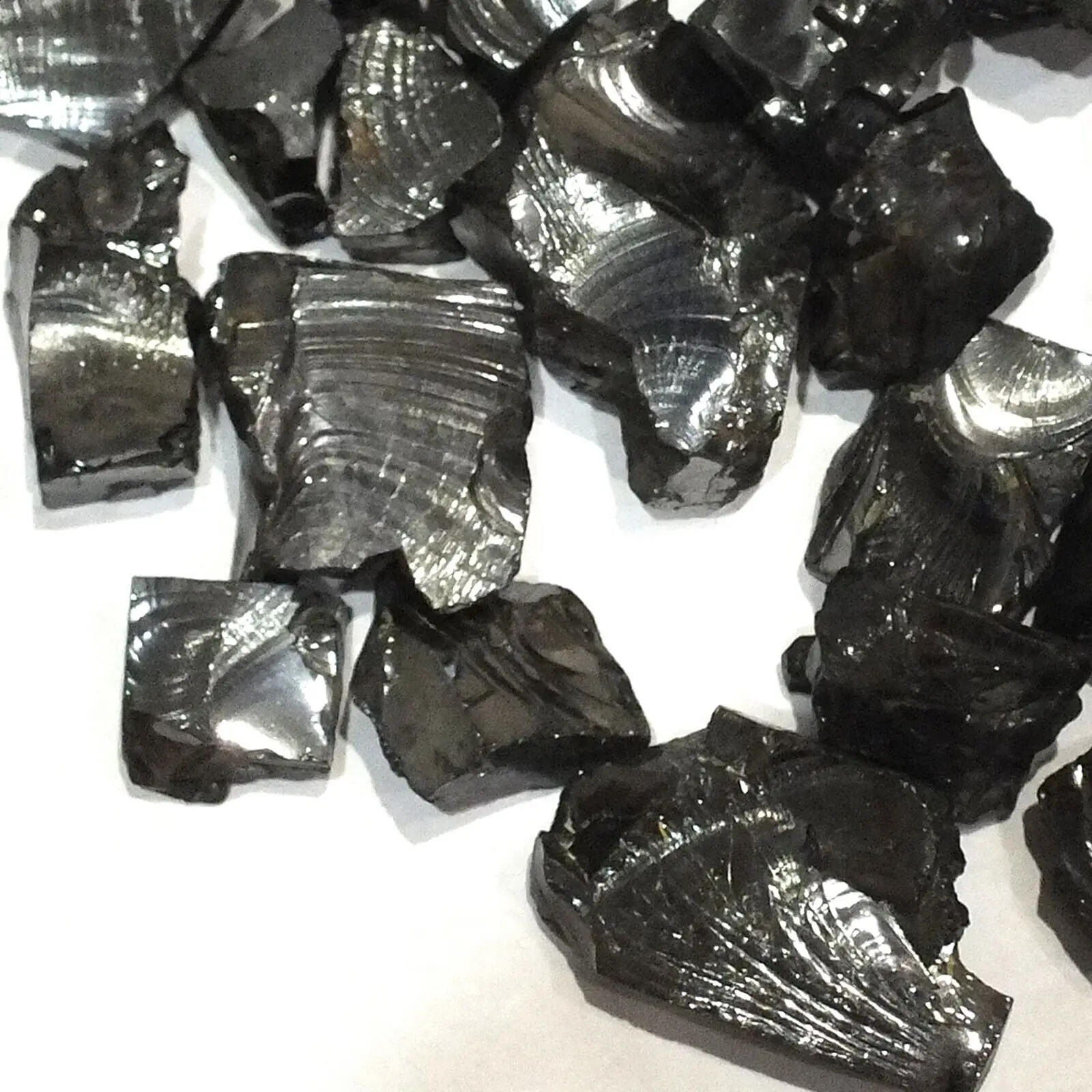 Shungite Elite Stones for Water Purification, 25 g of Silvery Shine Raw Elite Noble Shungite Detoxification Stones for Water Fil 5