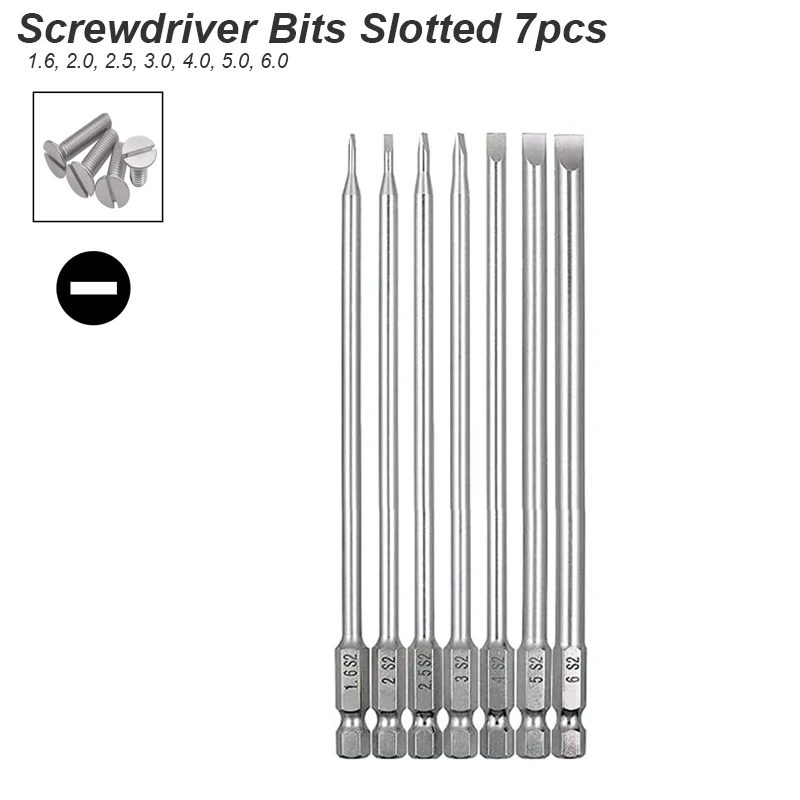 Magnetic Head Precision Screwdriver Bit Set with 1/4 Shank