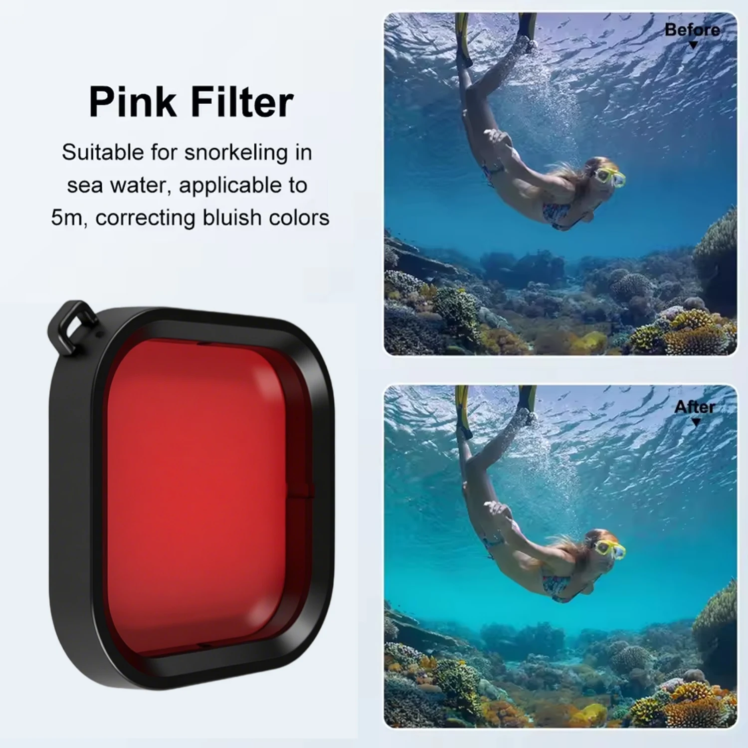 Underwater Dive Filters for GoPro Hero 13 12 11 10 Black