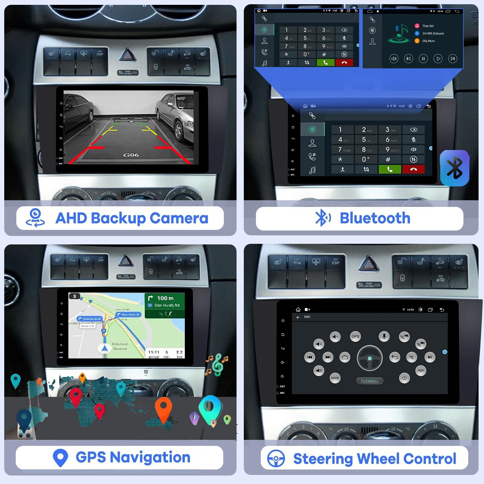 Android Car Radio For Mercedes Benz W203 W209 W219 A160 C180 C200 CLK200 Multime