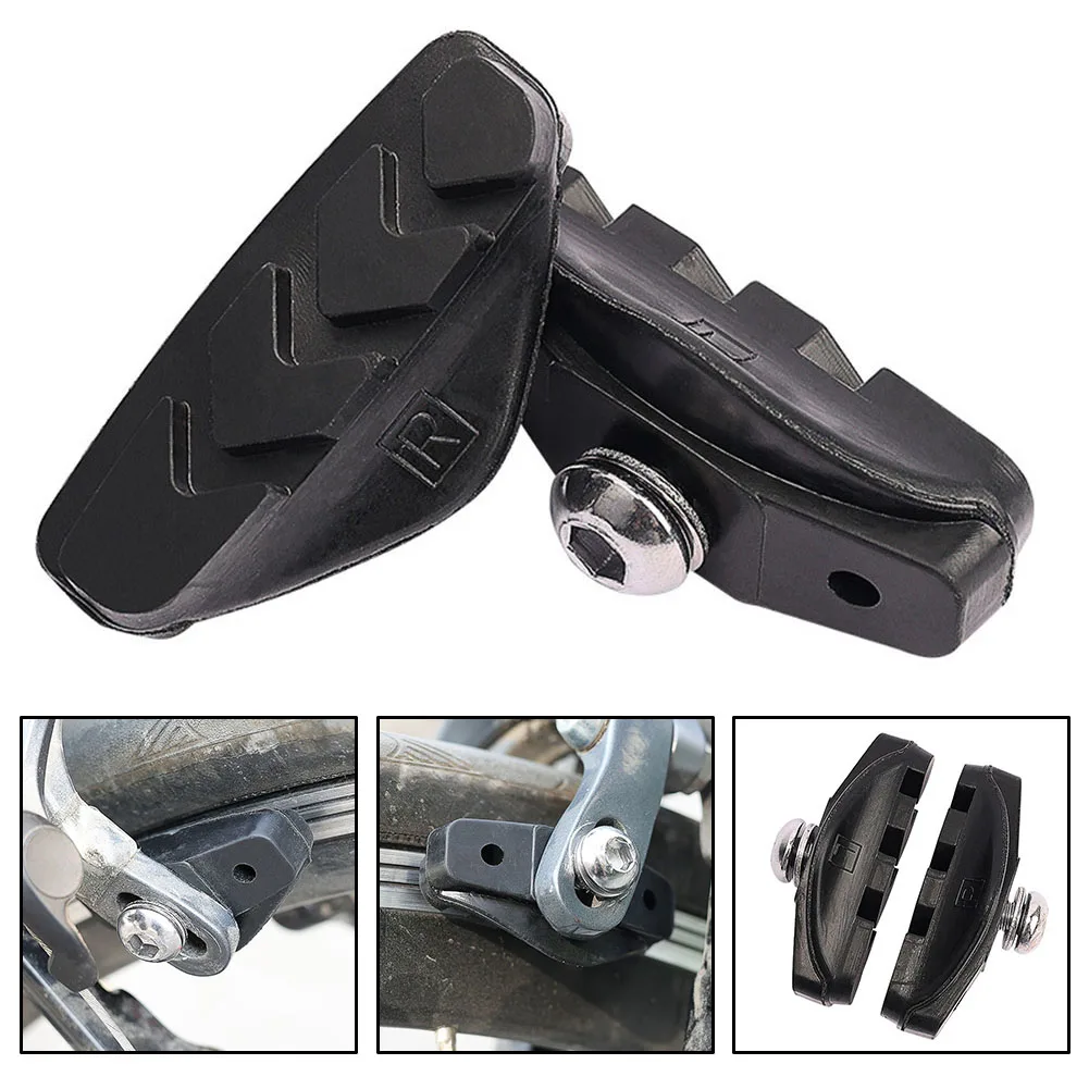 

A Pair Of Highway Bike Clamp C Clamp Brake Rubber Silent And Silent Brake Pads 2024 Hot Sale Brand New And High Quality