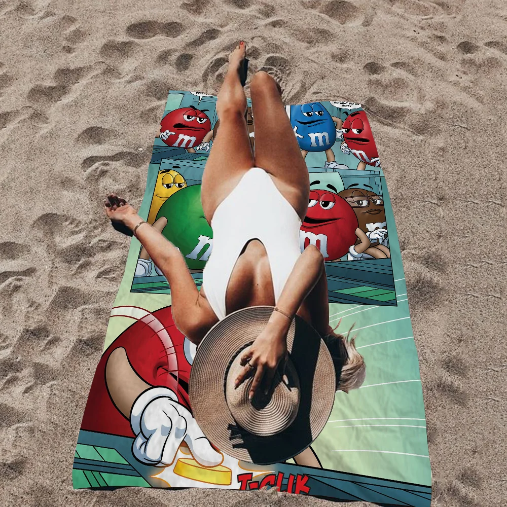 M&M's Chocolate Nutella Bottle Big Microfiber Beach Towels Quick Dry Towel Sand Beach Towels Pool Towel for Travel Swim Pool 2