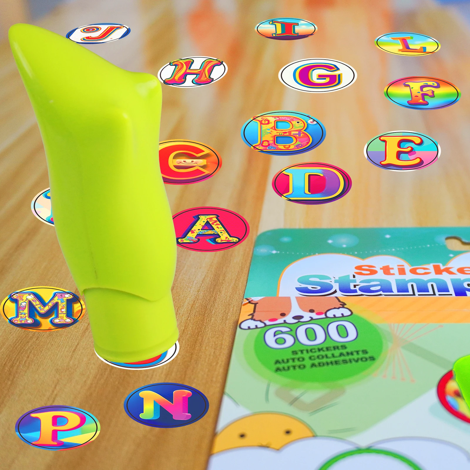 Sticker Stamper For Kids 3 Years+，600 DIY Animal Stickers，Children&rsquo;S Gift，Fidgets Toys，Kids'S Early Education Toys