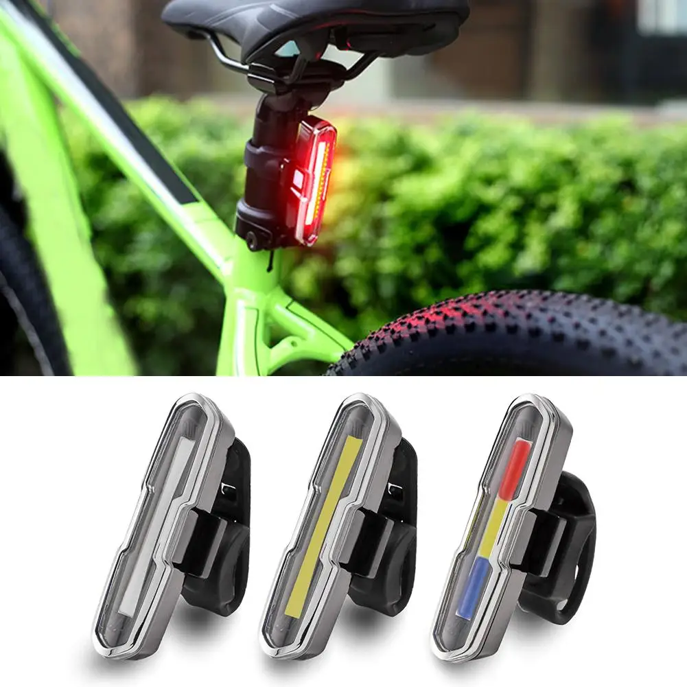 Luces traseras LED para bicicleta, linterna trasera recargable por USB, iluminación para bicicleta de montaña y carretera