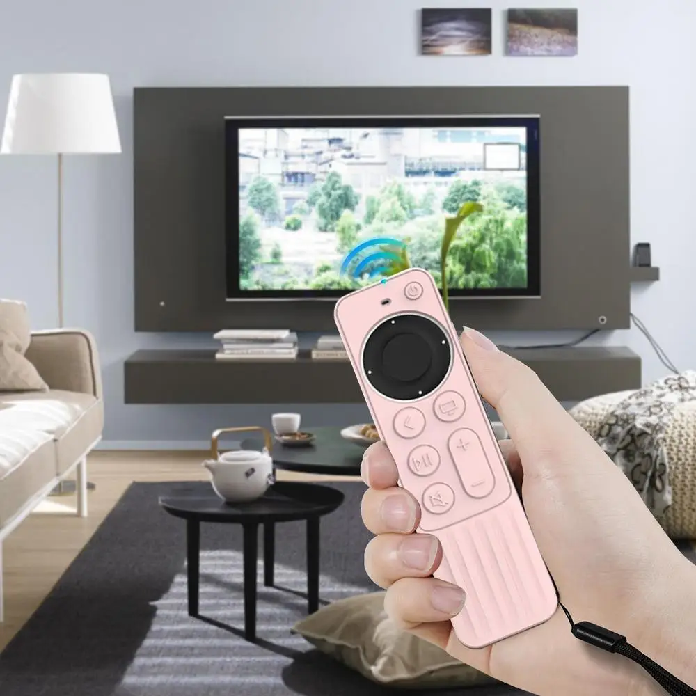 Description Picture 3 of itemSilicone Protective Case Durable Cover For Apples TV Dustproof Generation 4K SiriRemote Control Shockproof Shell Skin Sleeves