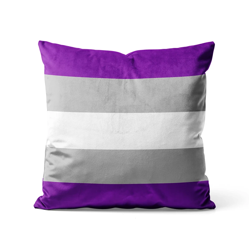 

Gaslight Gatekeep Girlboss Greysexual Pride Flag Rainbow LGBT Throw Pillow Covers Cushion Cases Pillowcases for Sofa 45cm x 45cm