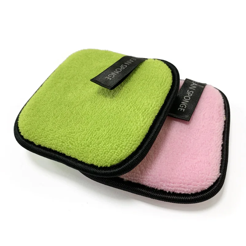 Reusable Makeup Remover Puff Cleansing Sponge Washable Square Soft Cosmetic Pad Face Care Towel