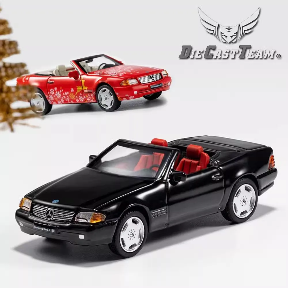 DCT 1/64 Mercedes-Benz SL500 Convertible Sports Car Alloy Toys Motor Vehicle Diecast Metal Model Kids Xmas Gift Toys for Boys 2