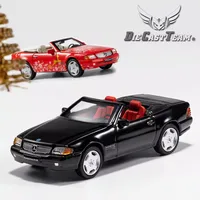 DCT 1/64 Mercedes-Benz SL500 Convertible Sports Car Alloy Toys Motor Vehicle Diecast Metal Model Kids Xmas Gift Toys for Boys 2