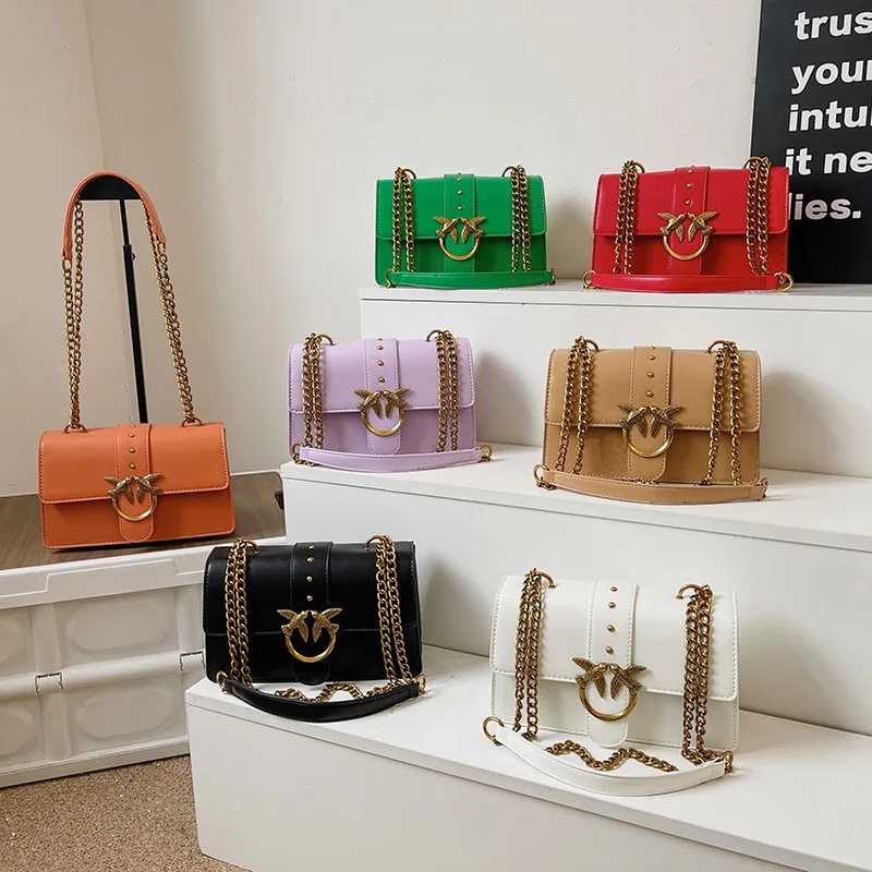 

Сумка-мессенджер Dionysus, Модный саквояж на плечо из искусственной кожи с цепочкой «Ласточка» в европейском и американском стиле