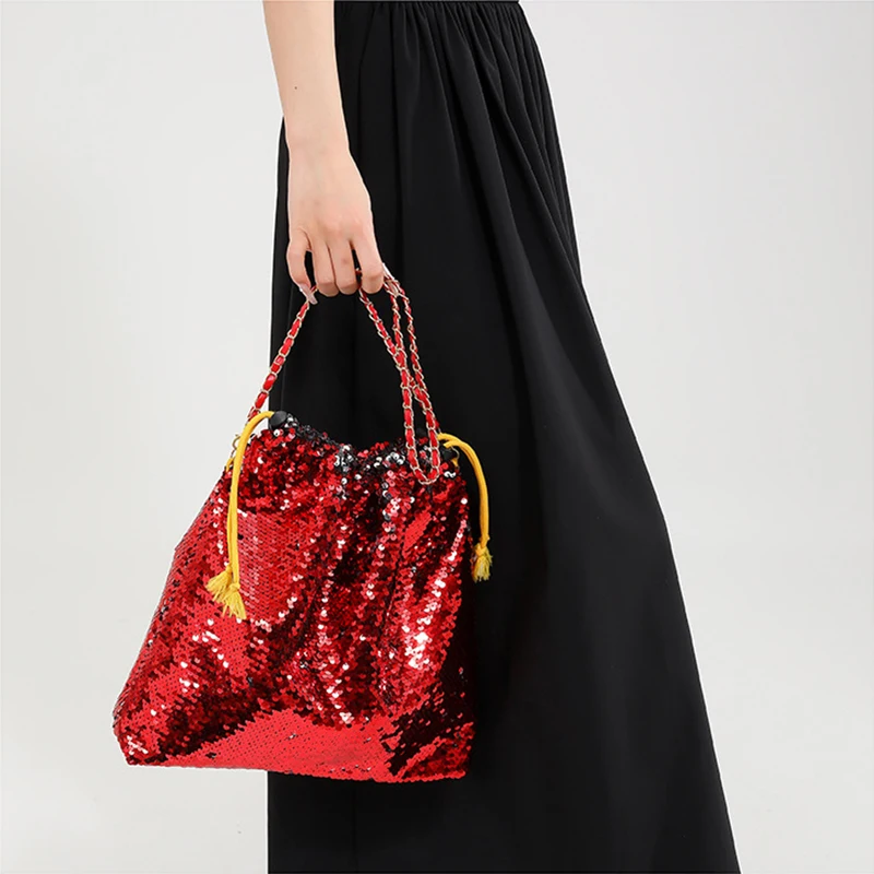 Luxurious Evening Bag Bling Bling Sequins Shoulder Bag Women Party
